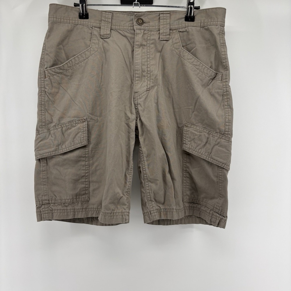 Wolverine Cargo Shorts Men's 32 Khaki Outdoor Hiking 10" Inseam